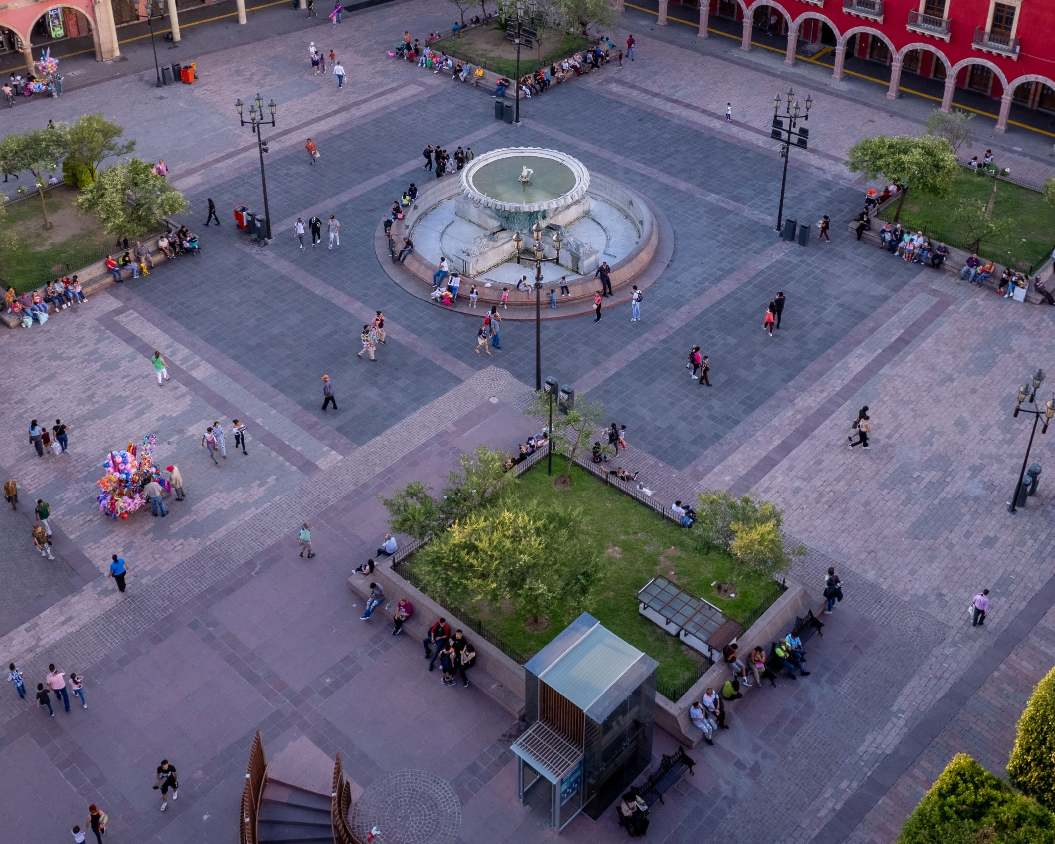 Fuente de los Leones en León Guanajuato