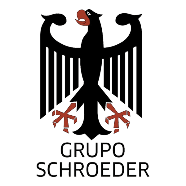 Escudo de Grupo Schroeder, símbolo de tradición y confianza en servicios de seguridad en México.