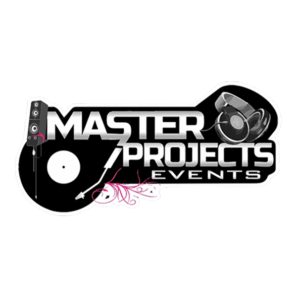Logo de Master Projects Eventos, empresa de producción de eventos y sonido en León, México, con equipo profesional y experien.