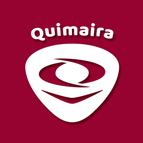 Logotipo de Quimaira con diseño moderno y distintivo, ideal para representar la marca en sitios web y materiales promocionale.