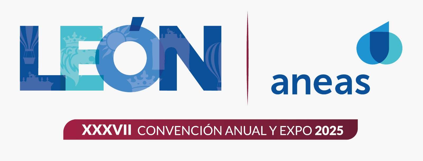 Logo de la conferencia LEÓN 2025, evento anual en León, México, enfocado en innovación y desarrollo empresarial.