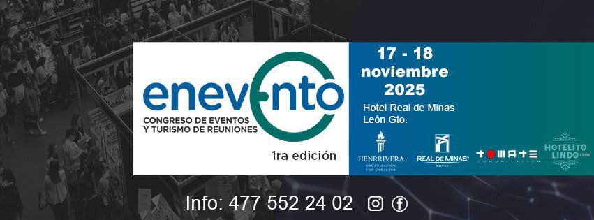 Evento de reuniones y turismo en León, Guanajuato, México, con conferencias y networking en el Hotel Real de Minas.