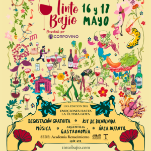 Festival de vino mexicano en León, Guanajuato, con degustaciones, música en vivo y actividades familiares en el Tinto Bajío.