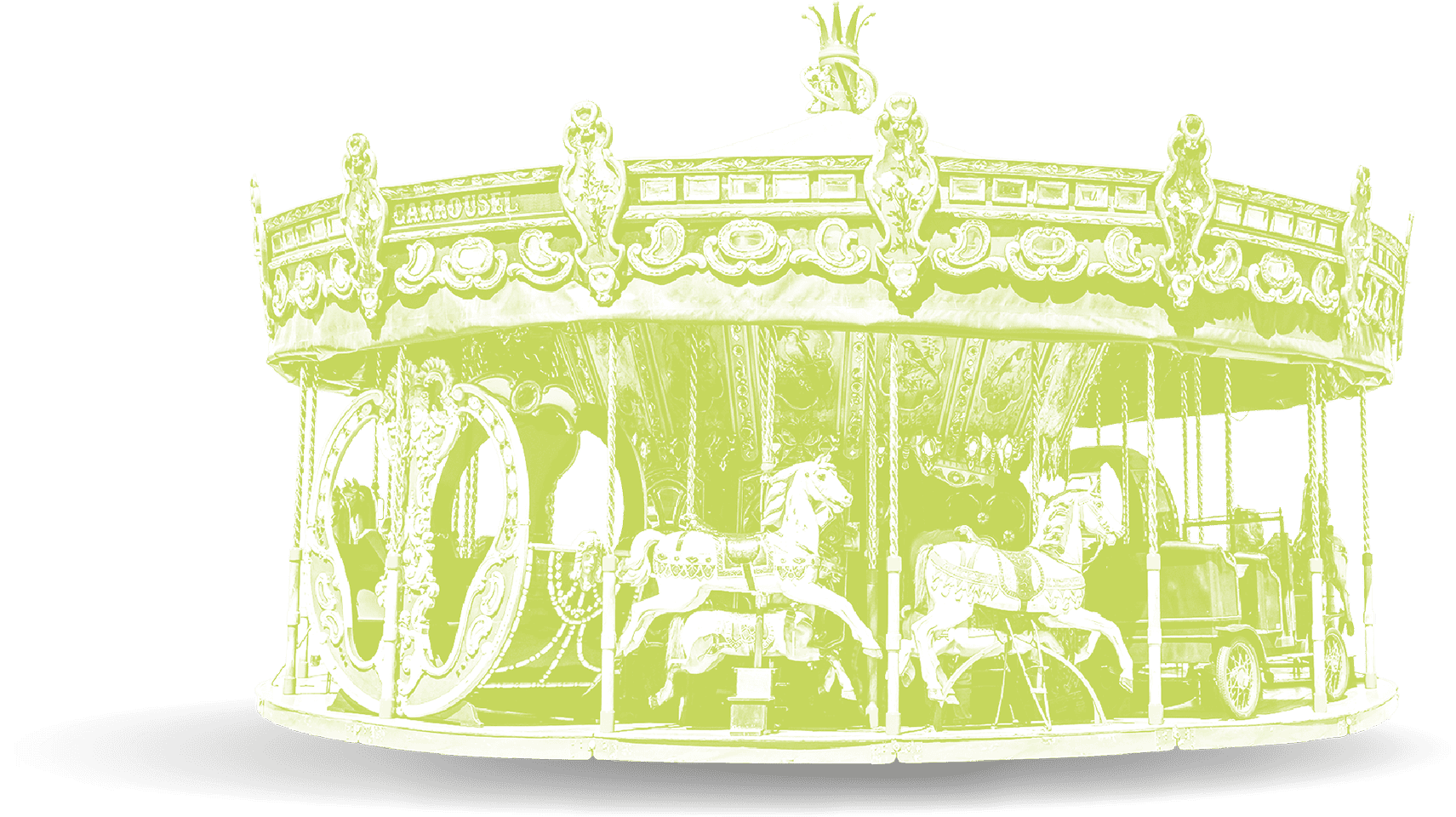 Carrousel cl&aacute;sico en el Parque de Diversiones Le&oacute;n, un lugar ideal para toda la familia en la ciudad de Le&oacute;n, M&eacute;xico.