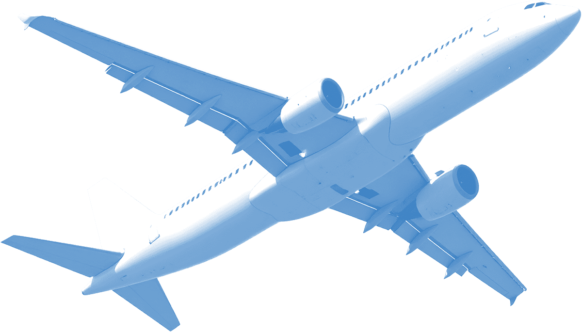 Avi&oacute;n comercial en vuelo sobre la ciudad de Le&oacute;n, Guanajuato, M&eacute;xico.