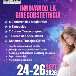 Evento de ginecología y obstetricia en León, Gto., del 24 al 26 de septiembre de 2026, con conferencias, simposios y talleres.