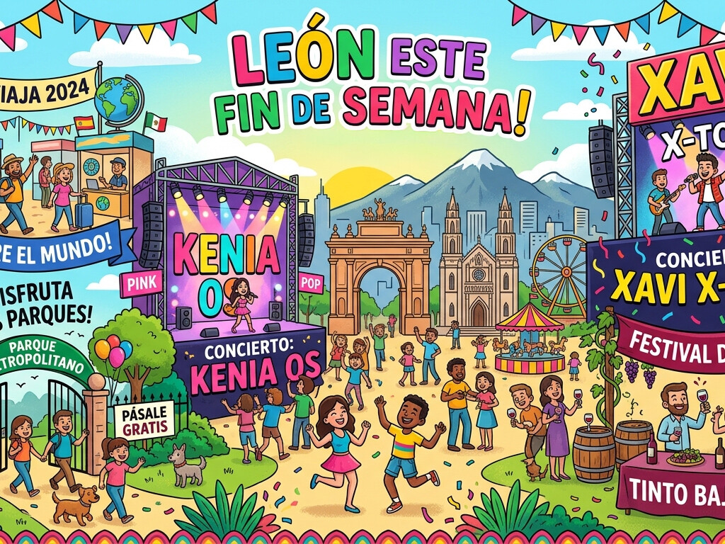 Explora los eventos y festivales en León, México, durante el fin de semana, incluyendo conciertos, ferias y actividades cultu.