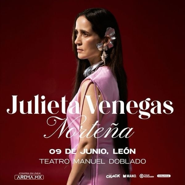 Imagen de Julieta Venegas en concierto en Le&oacute;n, mostrando su estilo &uacute;nico y elegante en el escenario.