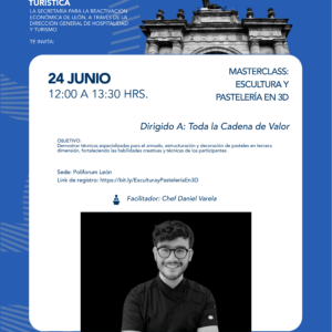 Fachada de un monumento histórico en León, México, con detalles arquitectónicos y escultura en la parte superior.