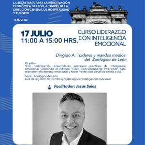 Imagen del facilitador Jesús Salas en el curso de liderazgo emocional en León, Guanajuato.