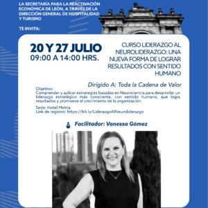Imagen de Vanessa Gómez, facilitadora del curso de liderazgo con inteligencia emocional en León, Guanajuato.