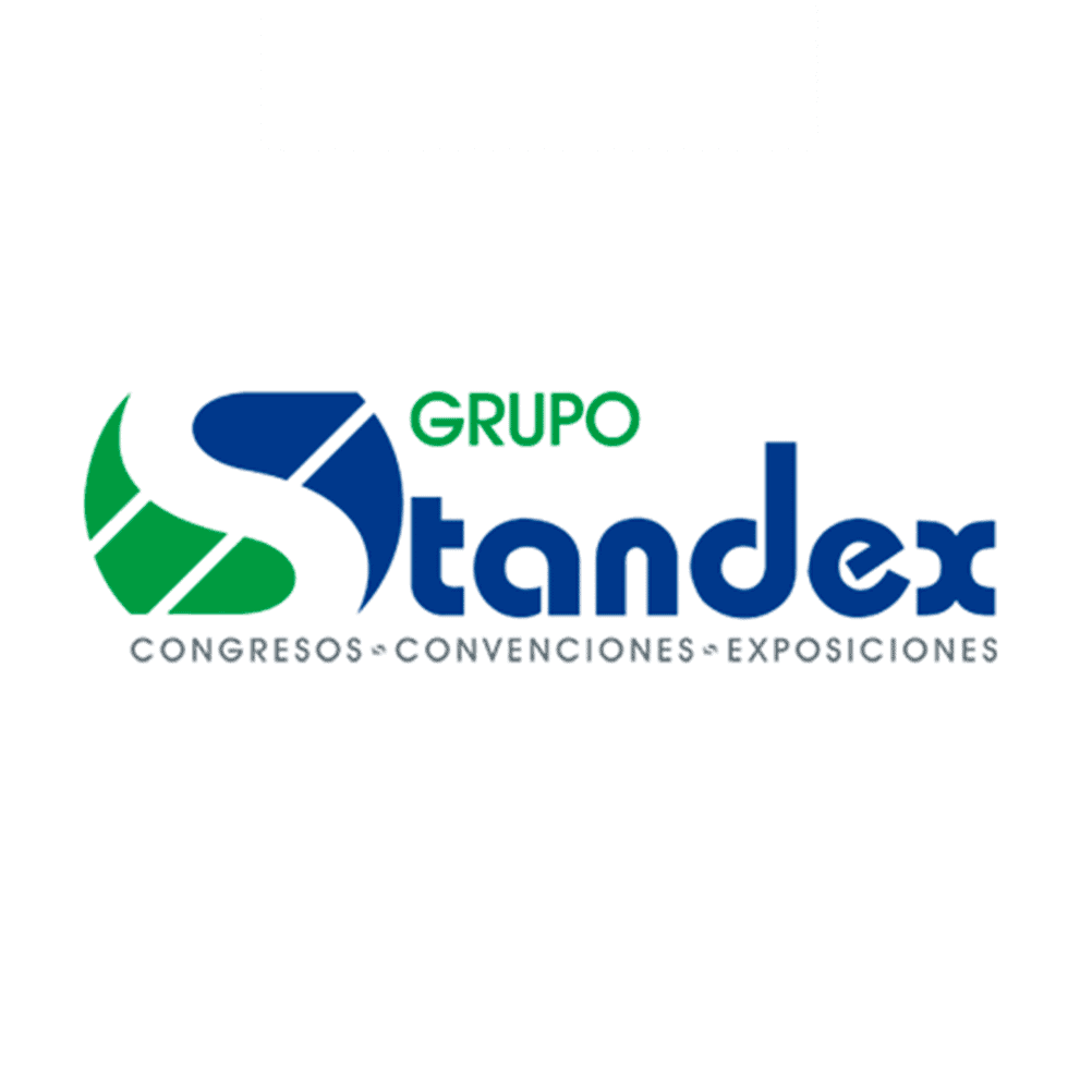 Logotipo de Grupo Standex, empresa de congresos, convenciones y exposiciones en León, Guanajuato, México.