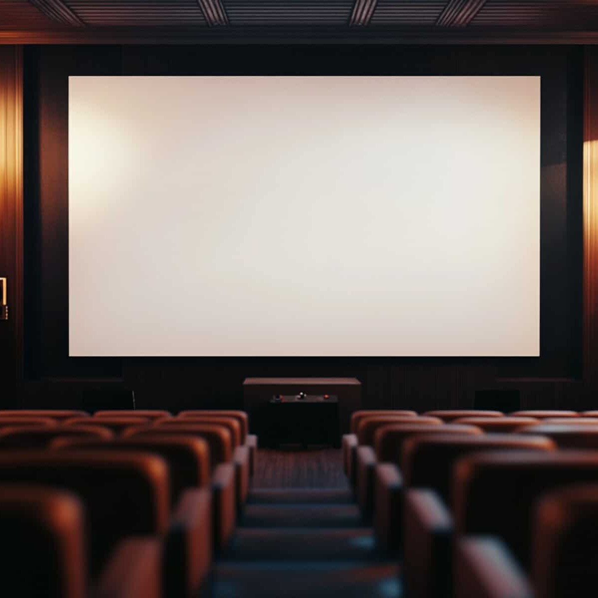 Sala de cine moderna en León, Guanajuato, con pantalla grande y asientos cómodos para turistas y visitantes.