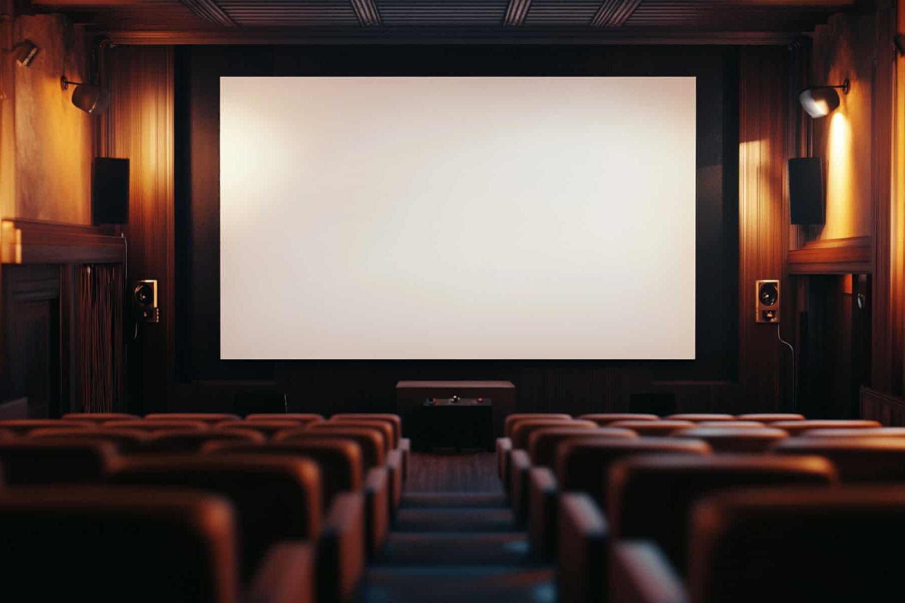 Sala de cine moderna en León, Guanajuato, con pantalla grande y asientos cómodos para turistas y visitantes.
