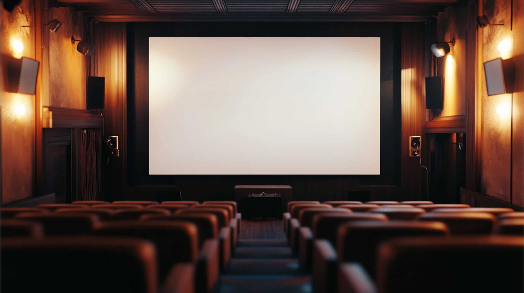 Sala de cine moderna en León, Guanajuato, con pantalla grande y asientos cómodos para turistas y visitantes.