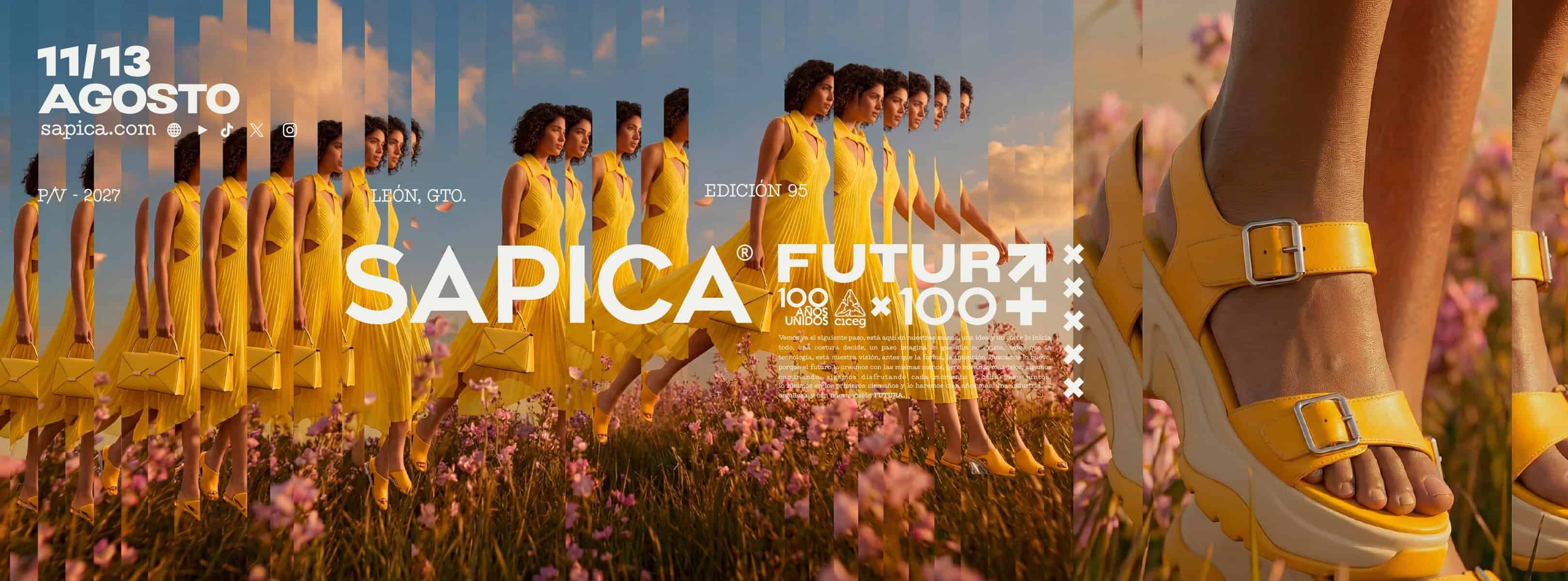 Participantes en SAPICA 95 lucen calzado y moda innovadora en León, Guanajuato, en un evento destacado de la industria delzap.