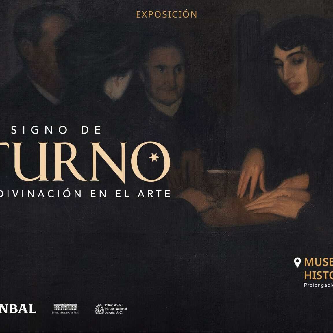 Obra de arte en la exposición Bajo el signo de Saturno en el Museo de Arte e Historia de Guanajuato.