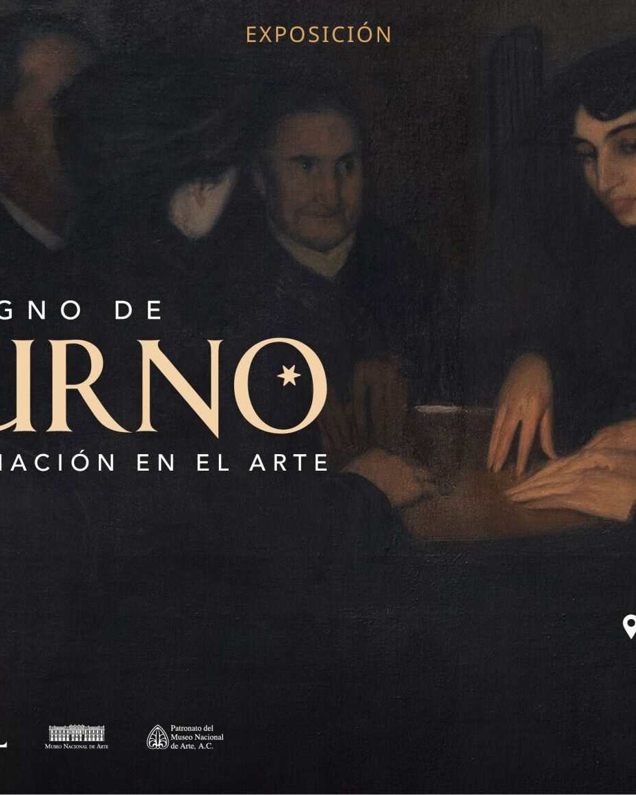 Obra de arte en la exposición Bajo el signo de Saturno en el Museo de Arte e Historia de Guanajuato.