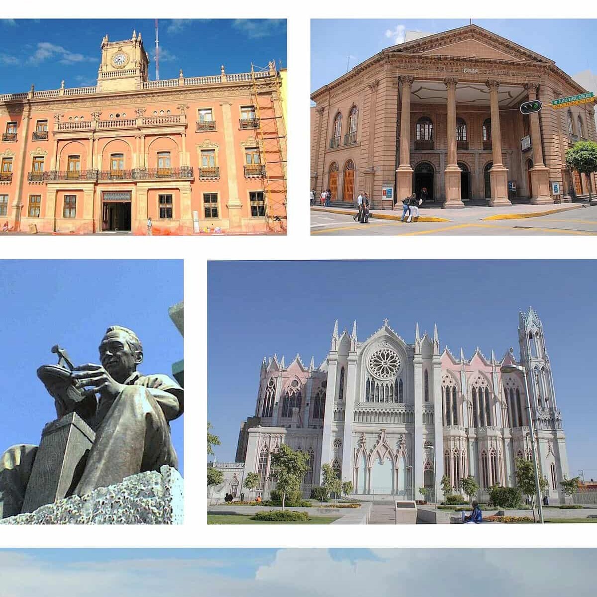 Imágenes de monumentos históricos y arquitectura en León, Guanajuato, México, ideales para turismo y eventos.