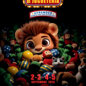 Juguetería La Juguetería en León, exhibiendo juguetes y peluches coloridos para niños y familias.