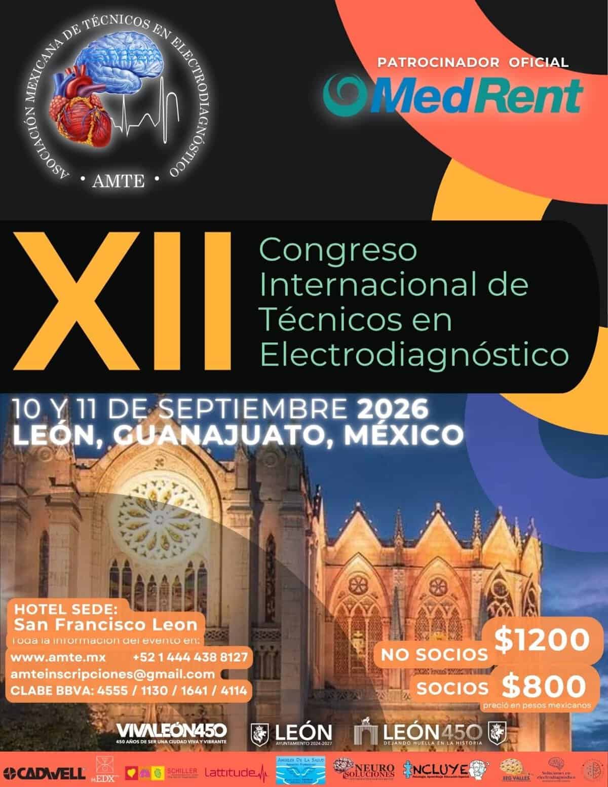 Imagen del XII Congreso Internacional de Técnicos en Electrodiagnóstico en León, Guanajuato, México.