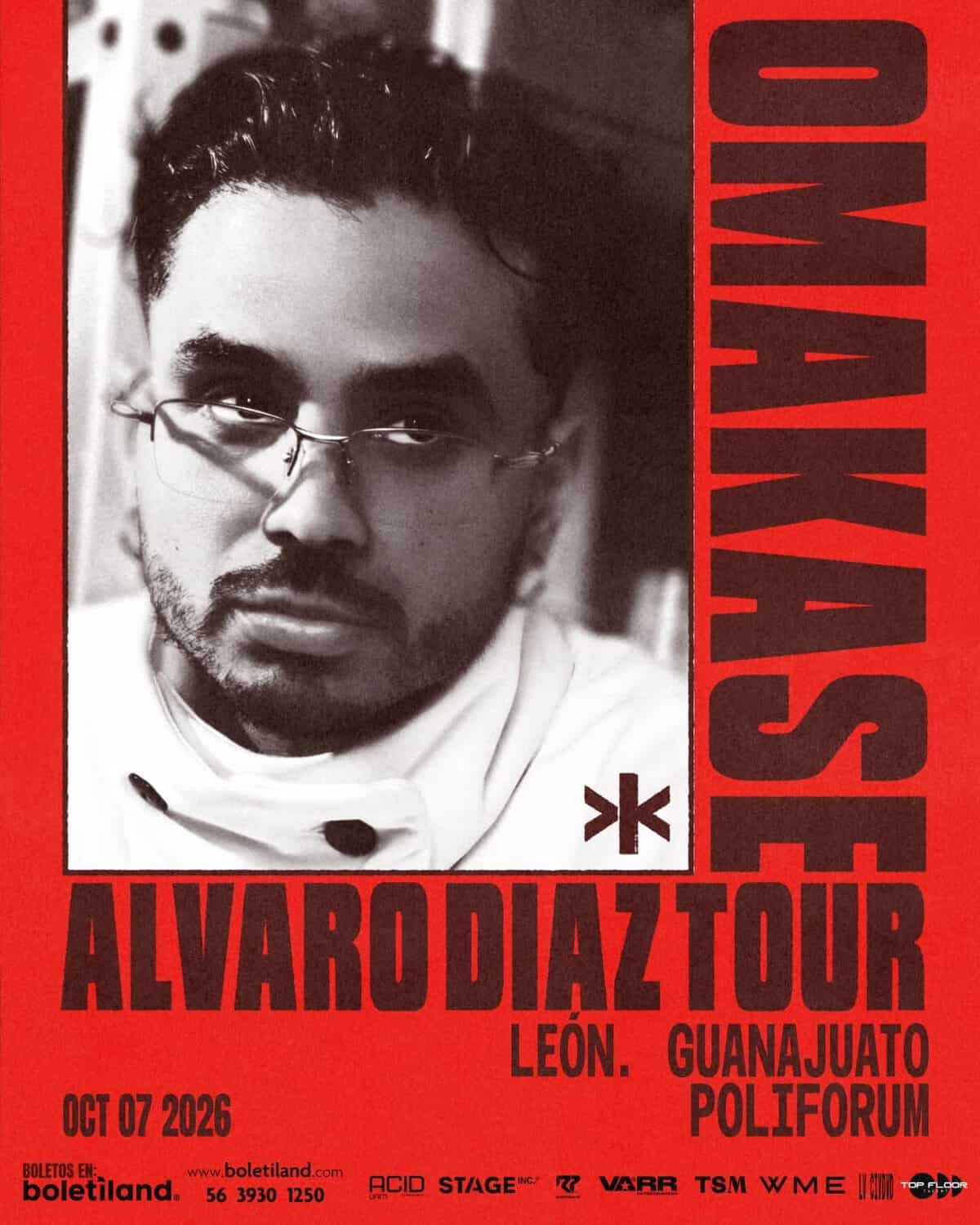 Retrato de Alvaro D&iacute;az en Le&oacute;n, Guanajuato, promocionando su tour en la ciudad.