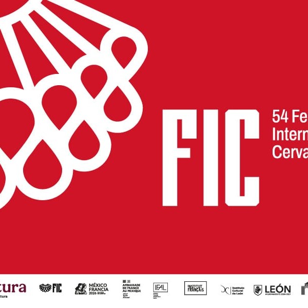 Logotipo del FIC León, festival cultural con arte y música en León, Guanajuato, México.