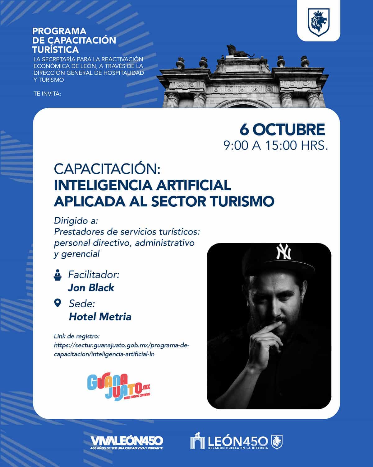 Capacitación en inteligencia artificial aplicada al sector turismo en León, Guanajuato, México.