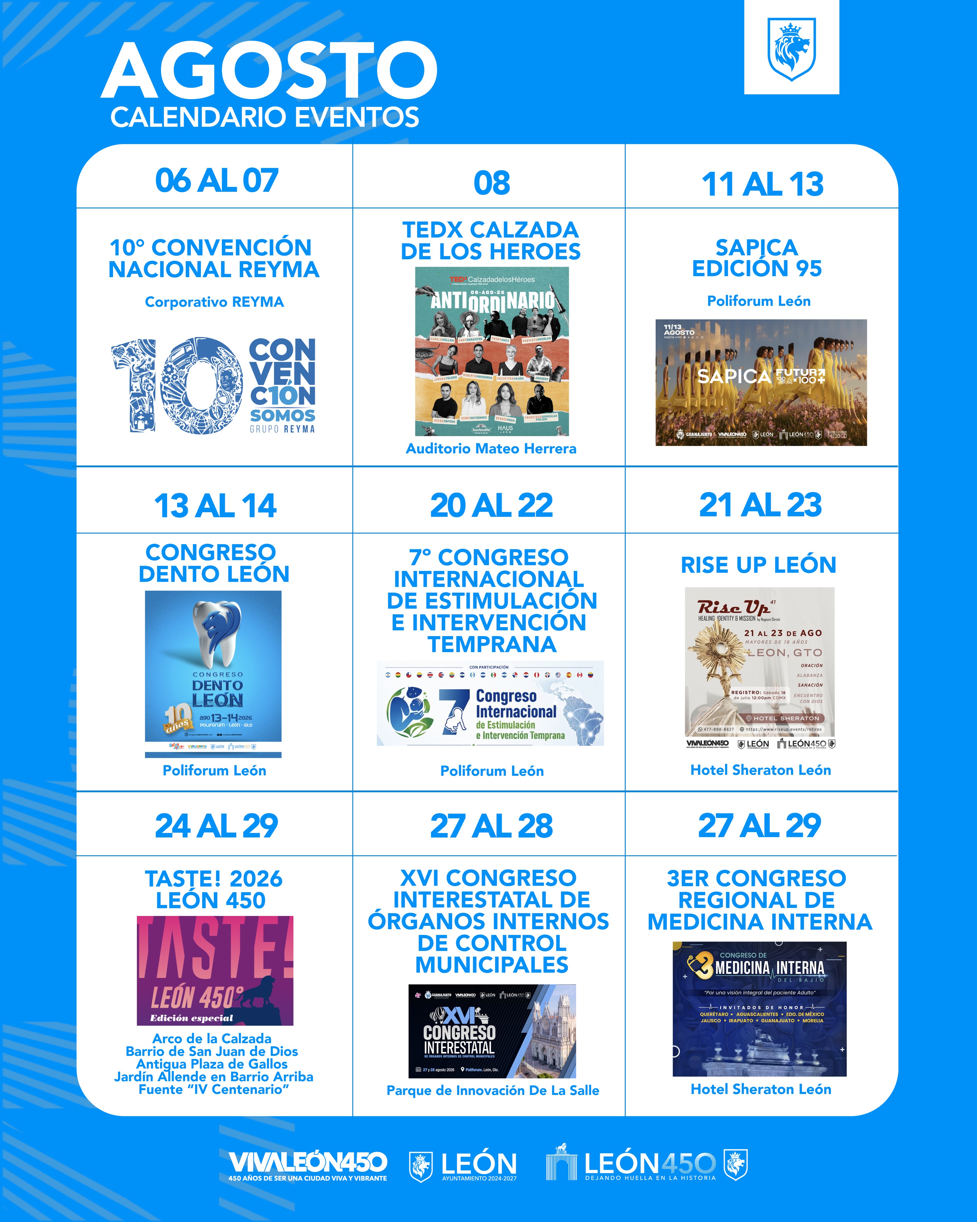 Agosto se vive en #León ✨ Conoce los eventos que formarán parte…