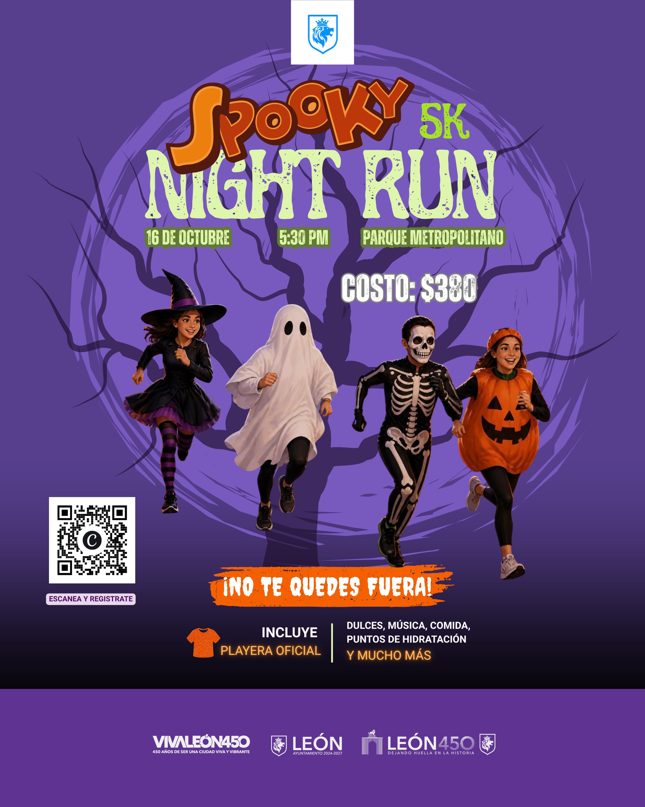 🎃👻 Prepárate para @spookynightrun 5K, una carrera nocturna donde la música y…
